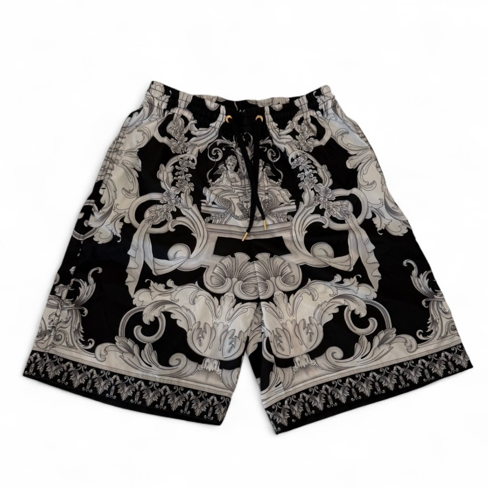 Versace Barocco-print Silk Shorts Size 48 / Medium. Excellent condition